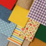 Various types of fabrics.
